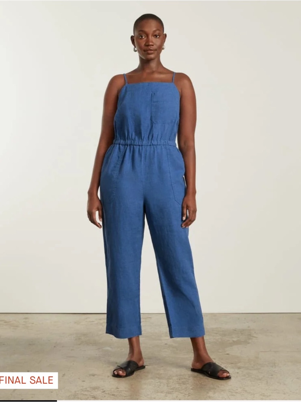 Everlane Linen Shoestring Jumpsuit